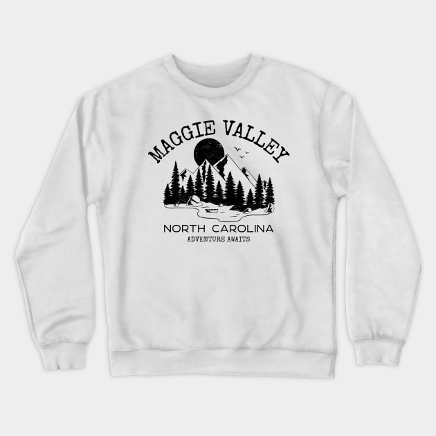 Maggie Valley, North Carolina Crewneck Sweatshirt by Mountain Morning Graphics